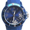 MC Uhr dunkelblau, blaues Ziffernblatt, blaue Lünette