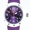 Fila Sportuhr violettes Kautschuk-Armband, violettes Ziffernblatt, weiße Lünette