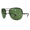 Diesel Sonnenbrille, oval, grüne Kunststoff-Gläser inkl. Etui und Brillentuch