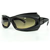 John Galliano Sonnenbrille schwarz, braune Gläser, markantes Design