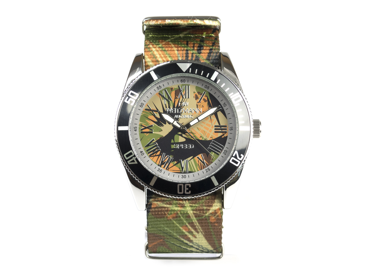 Speed Camouflage, Hippie-Unisex-Uhr, Look olive