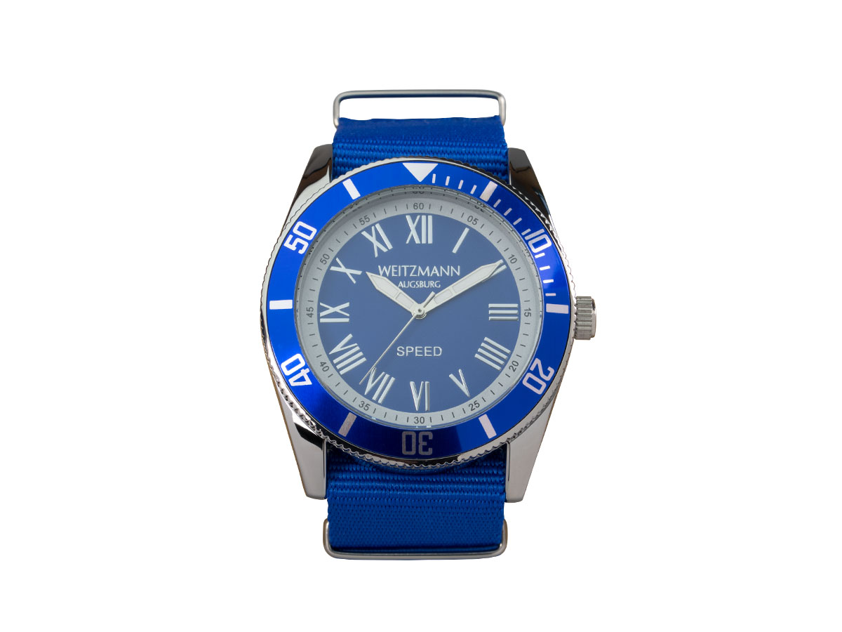 Weitzmann Modell: Speed Natoband uni blau